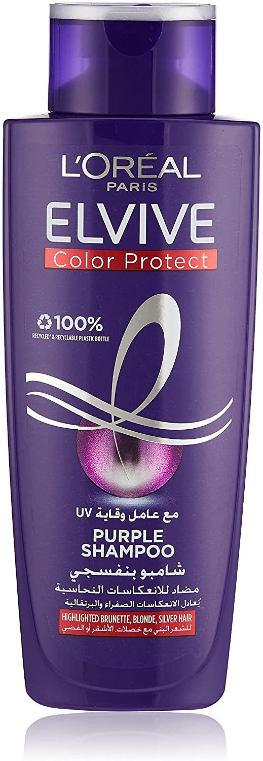 Kakadu kop pels Elvive Color Protect Hair Care Purple Shampoo 200ML | L'Oréal Paris