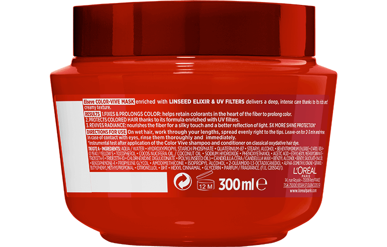 Elseve Color Vive Hair Care Hair Mask Color Care L'Oréal Paris