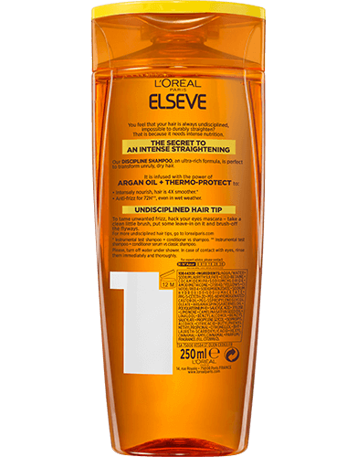 Shampoo Elseve Liss Intense Packshot Back