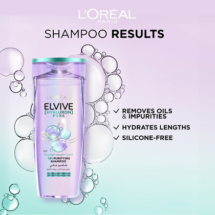 LOreal Paris Hyaluron Pure Shampoo 400ml EN3 Efficacy