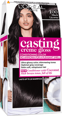 Haircolor 100 Black Licorne Casting Creme Gloss Packshot