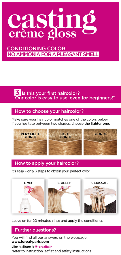 OAP HAIRCOLOR CCG 8031 BACK PACK