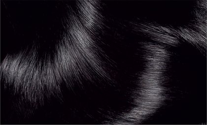 Haircolor 1 Black Excellence Creme Hair Swatch