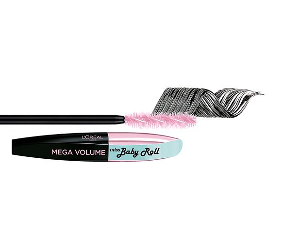 Mega Mascara Eye Makeup Mascara Baby Roll 01 Black L'Oréal Paris