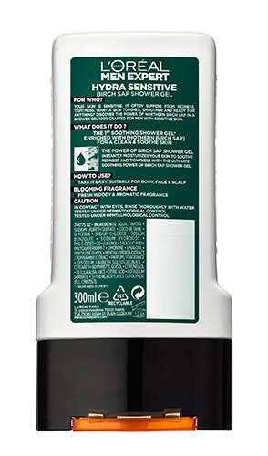 Men Shower Gel Hydra Sensitive Packshot Back