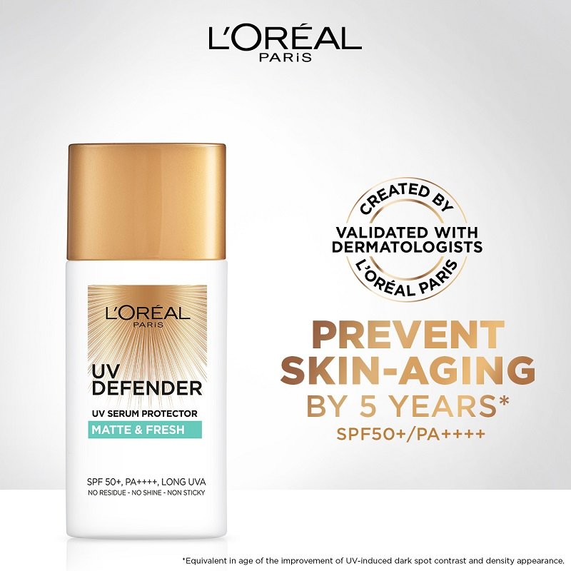 UV Defender Daily Protection: Shine Control SPF 50+ | L'Oreal Paris